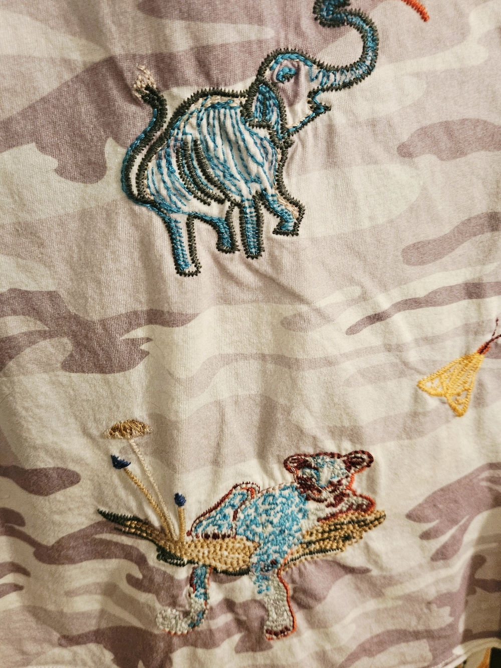 "JOHNNY WAS" Camo Embroidered Top With Matching Pants - Picture 8 of 16